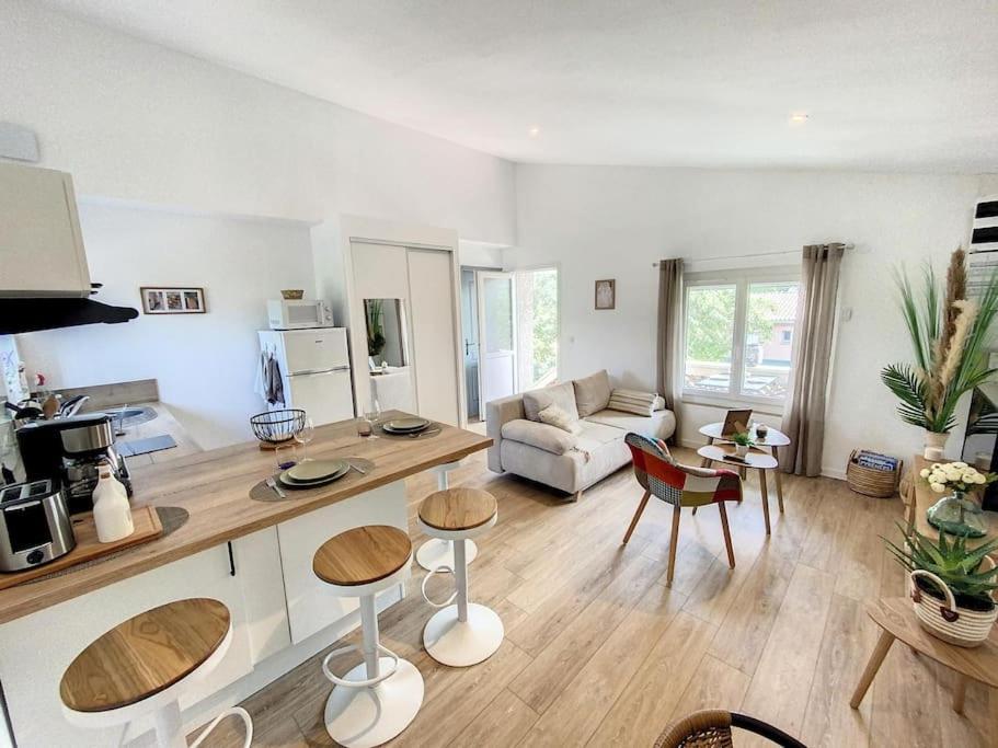 Les Penates Du Pastel - Jardin & Terrasse Apartment Villefranche-de-Lauragais Bagian luar foto