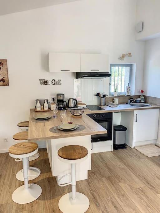 Les Penates Du Pastel - Jardin & Terrasse Apartment Villefranche-de-Lauragais Bagian luar foto
