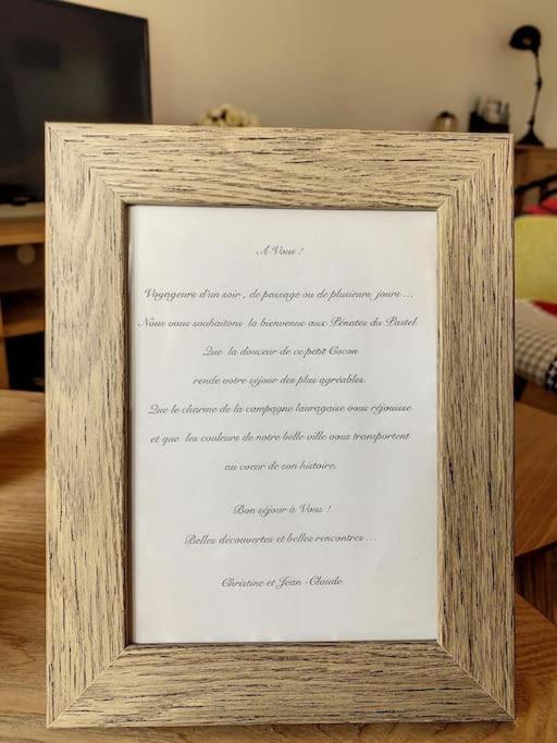 Les Penates Du Pastel - Jardin & Terrasse Apartment Villefranche-de-Lauragais Bagian luar foto